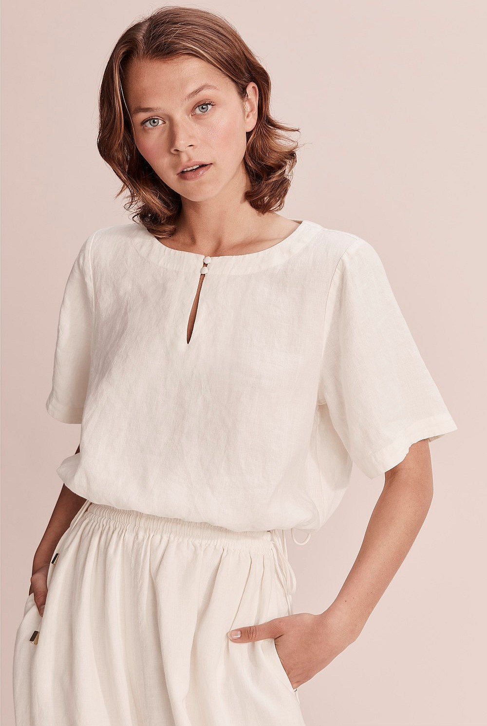 Linen Full Sleeve Blouse