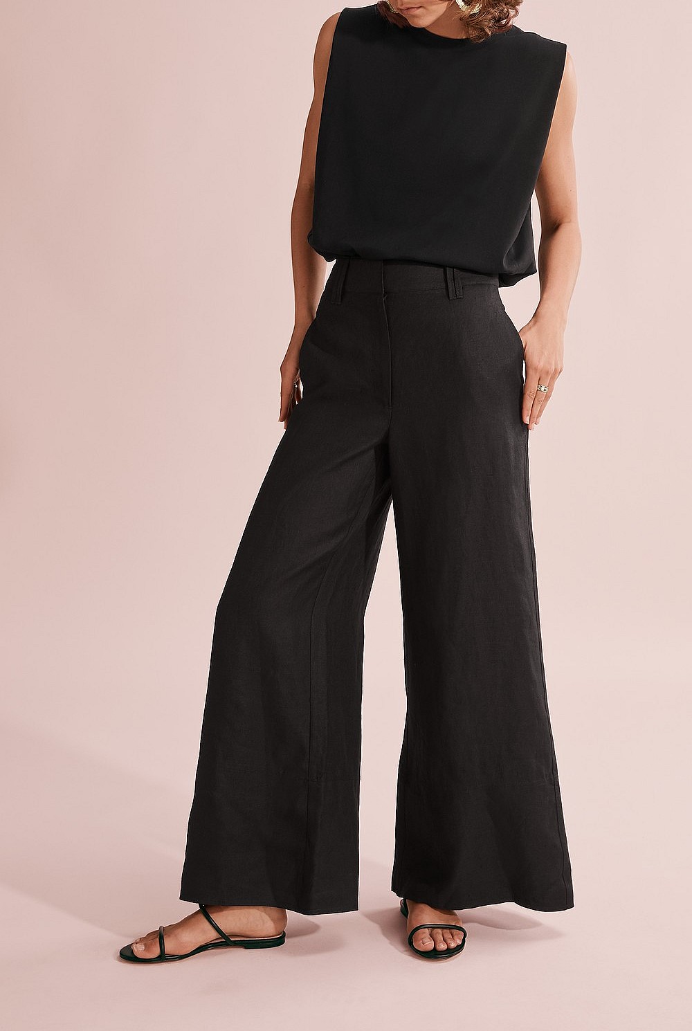 Linen Wide Leg Pant
