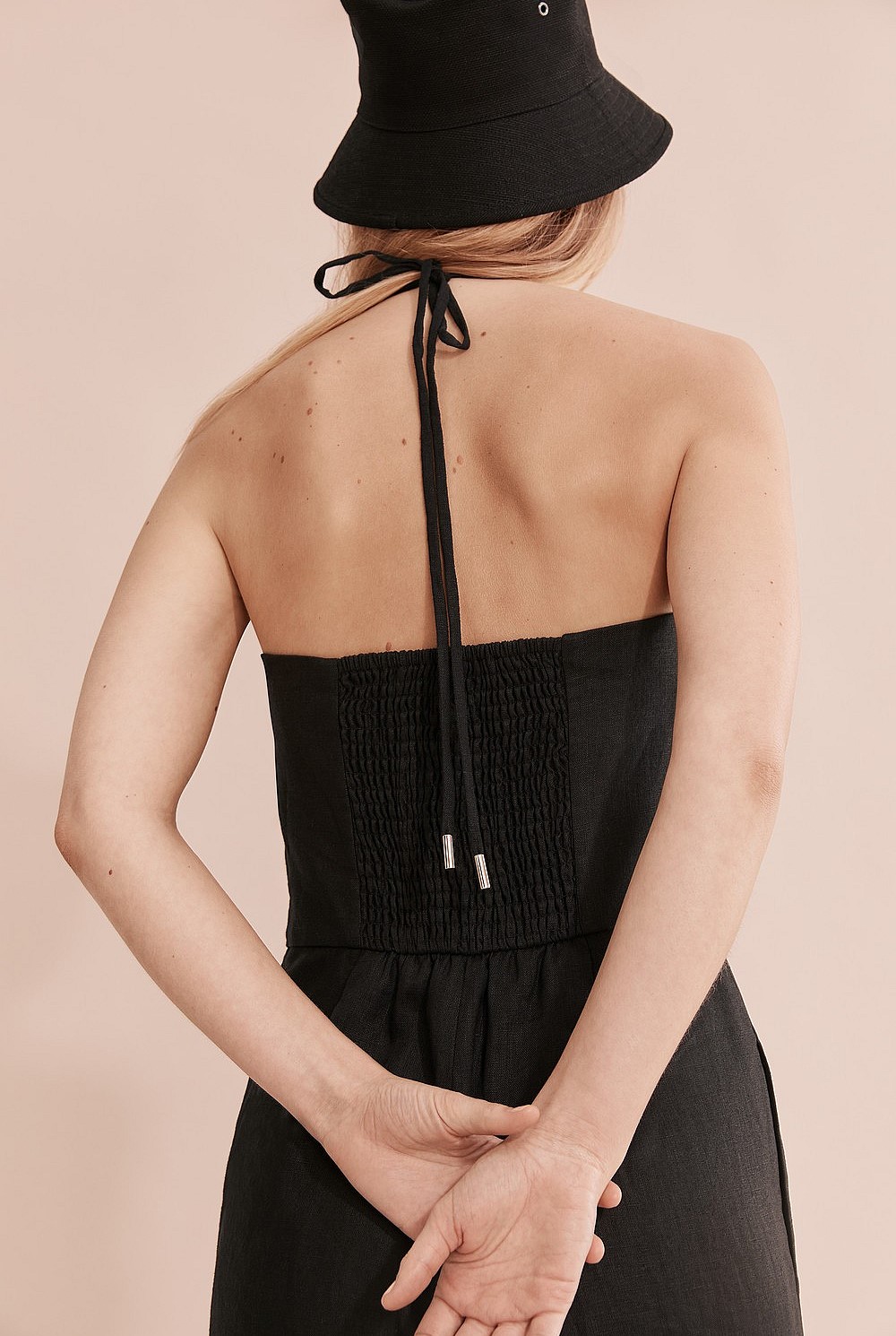 Organically Grown Linen Halter Jumpsuit