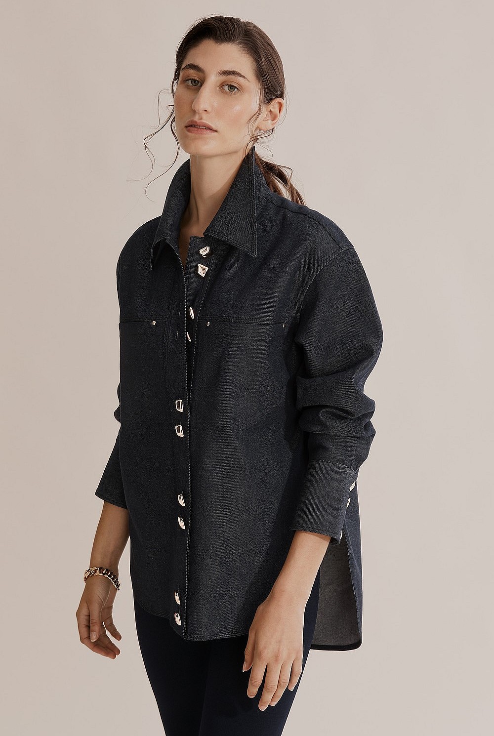 Military Denim Shirt