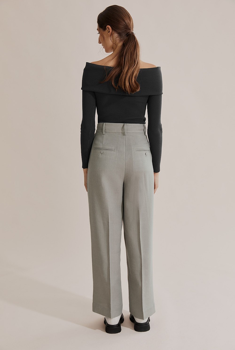 Wool Wide Leg Pant