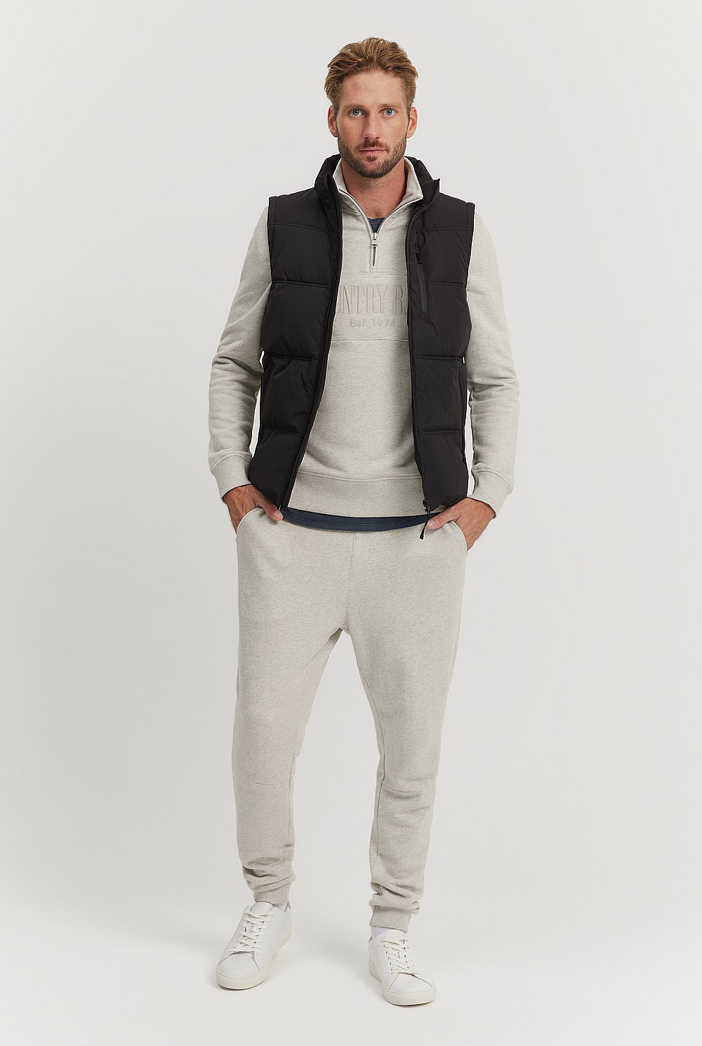 Australian Cotton Half Zip Heritage Sweat