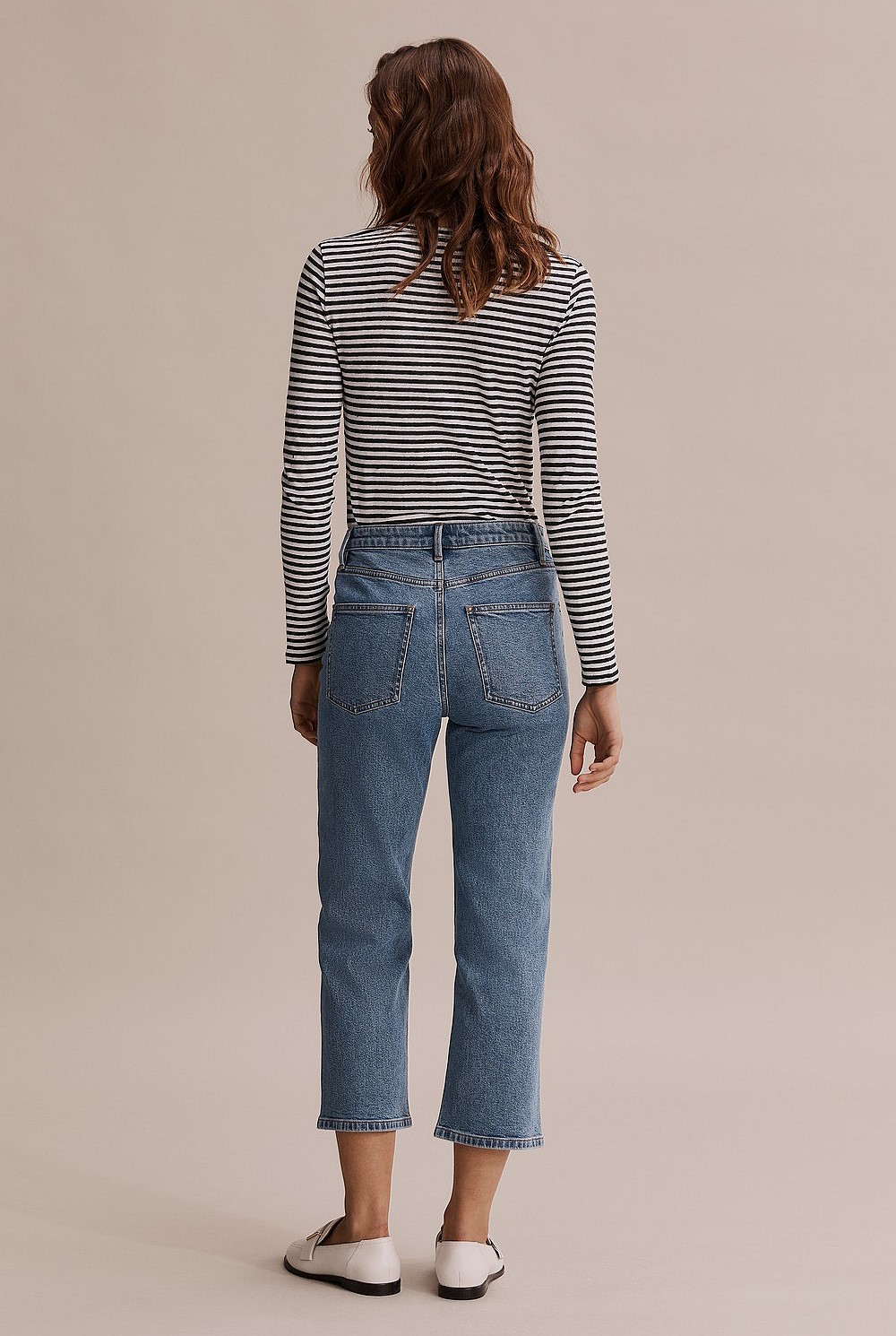 Long Sleeve Stripe Linen T-Shirt