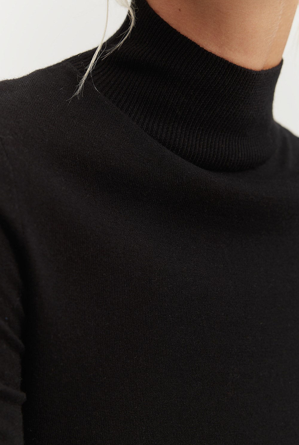 Merino Wool Silk Long Sleeve Knit