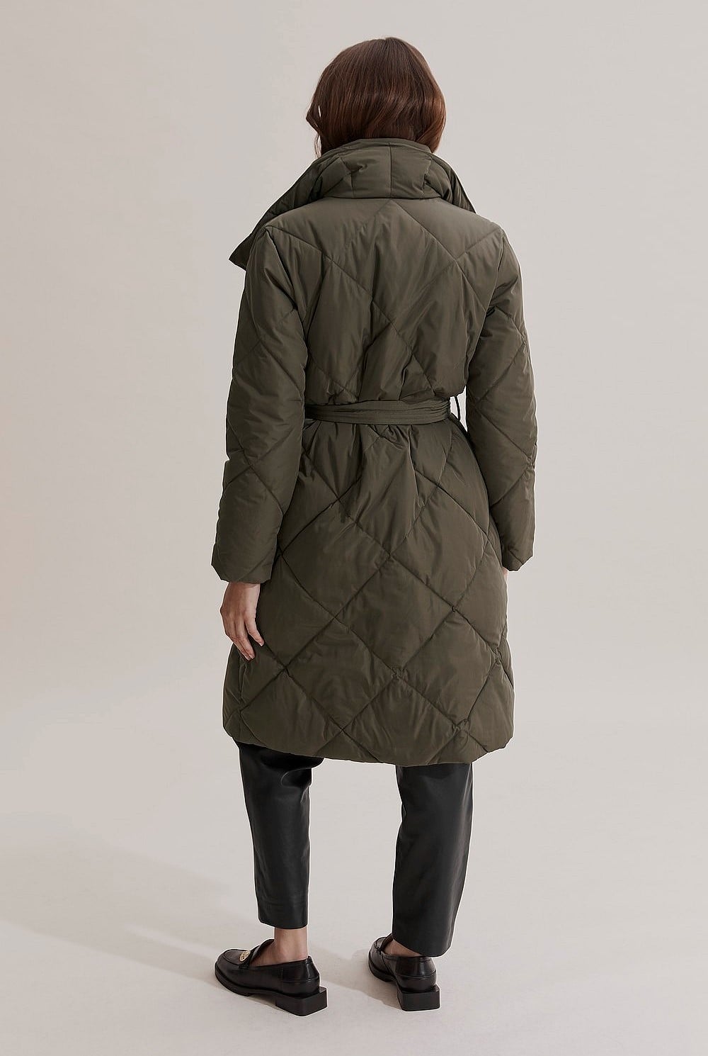 Polyester Wrap Longline Puffer
