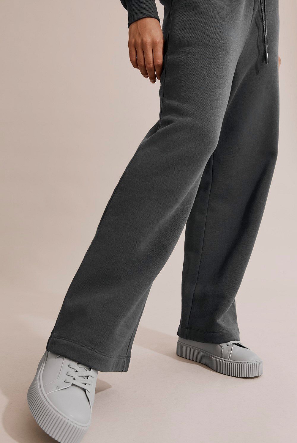 Australian Cotton Wide Leg Track Pant