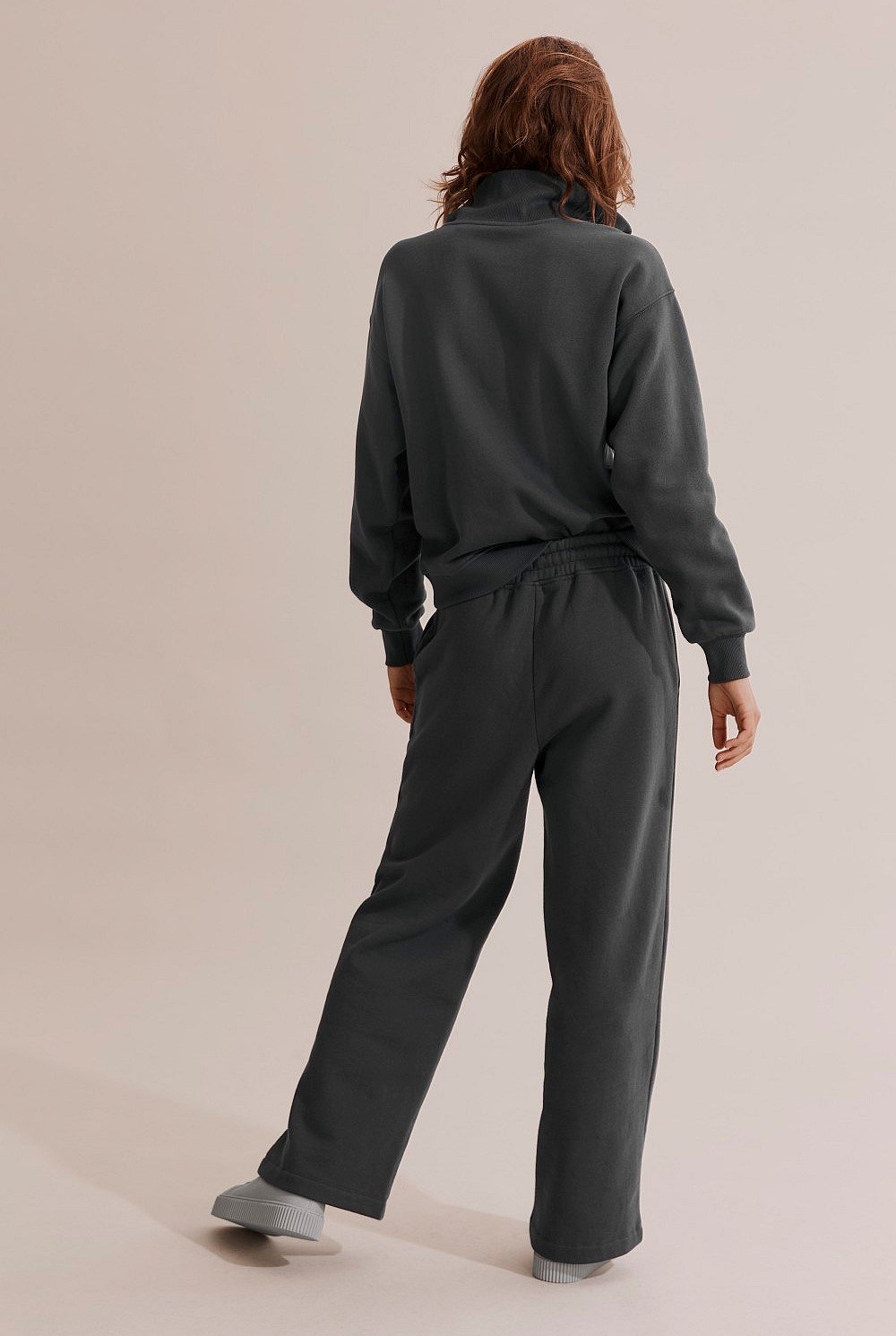 Australian Cotton Wide Leg Track Pant