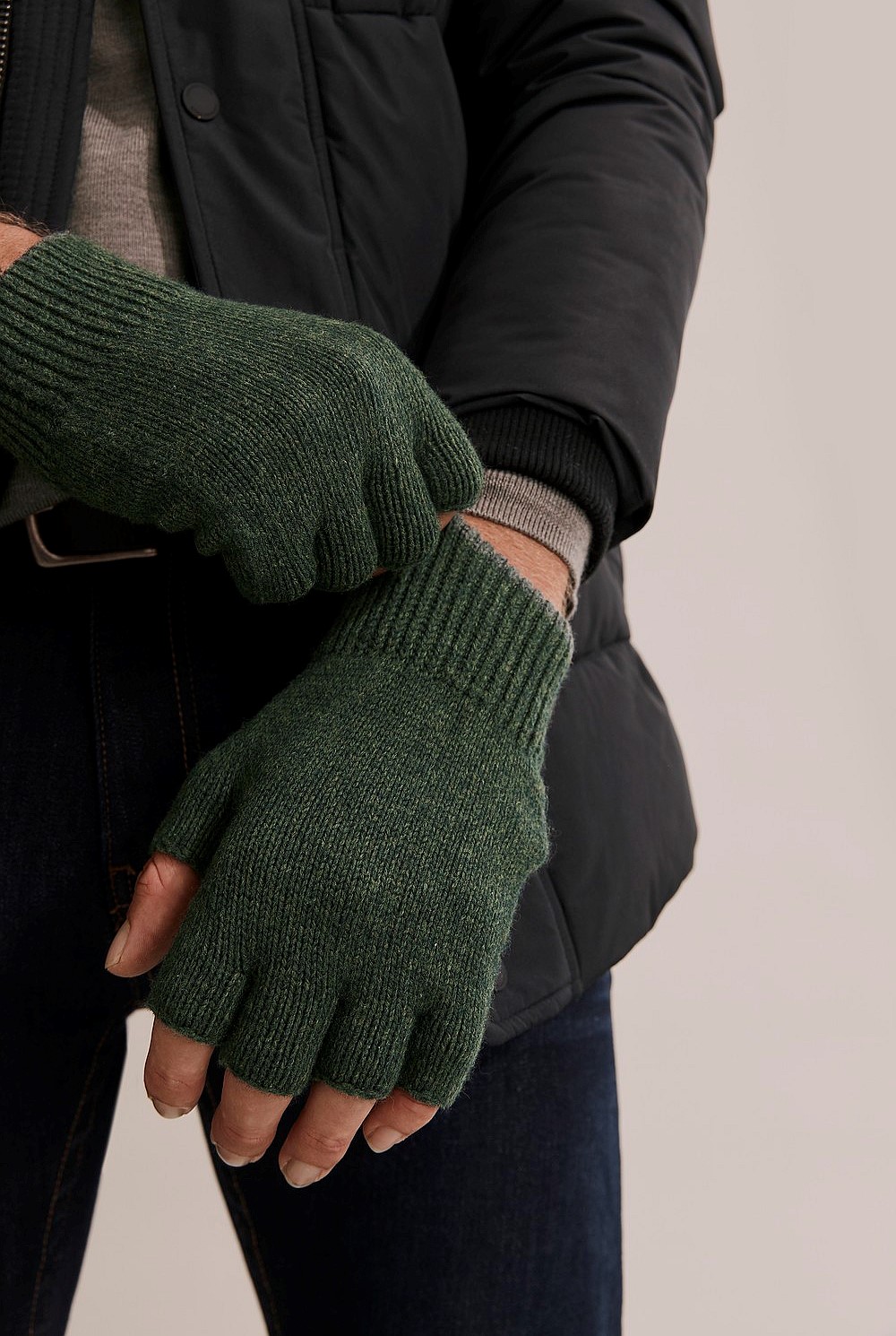 Fingerless Knit Glove