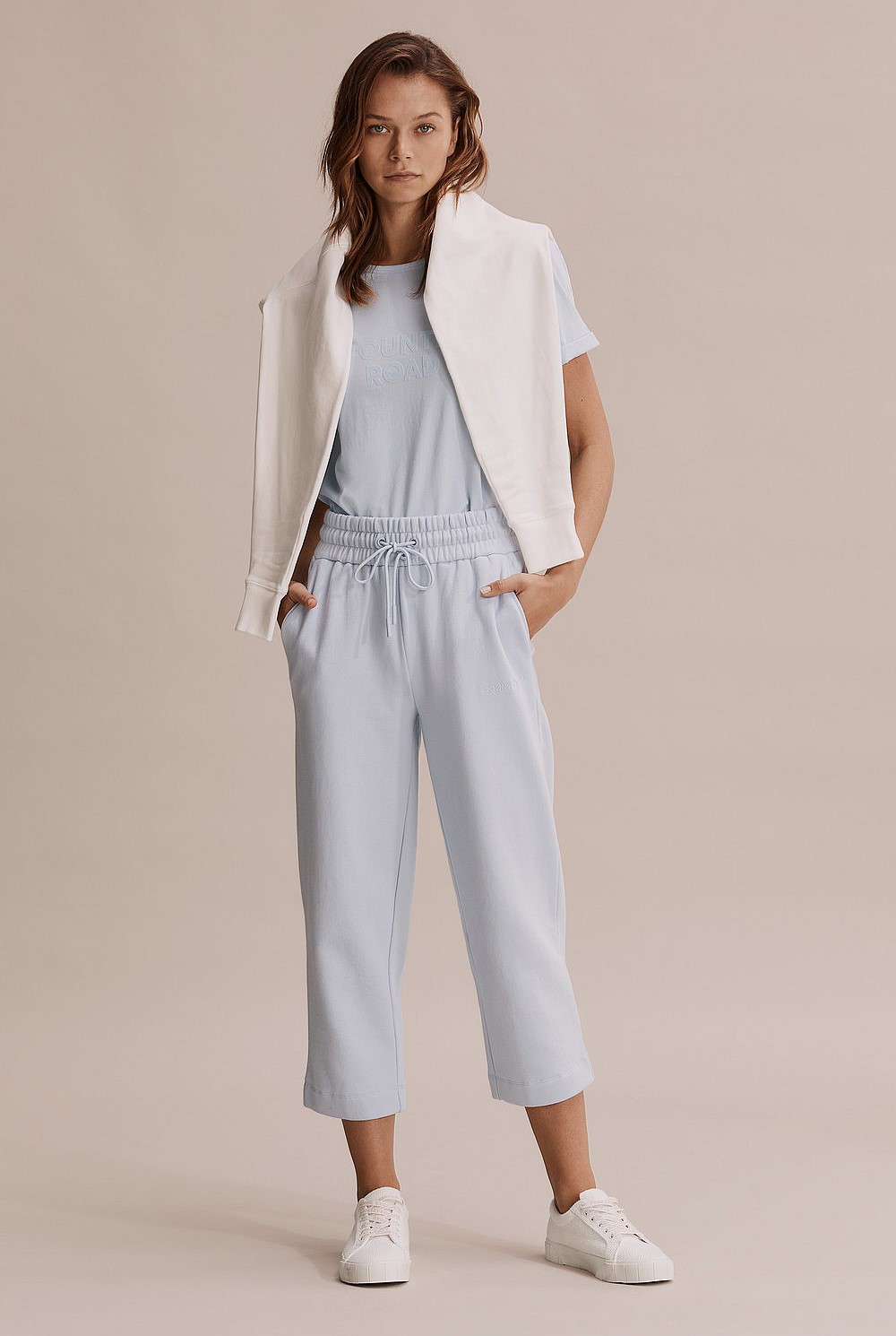 Australian Cotton Cropped Track Pant