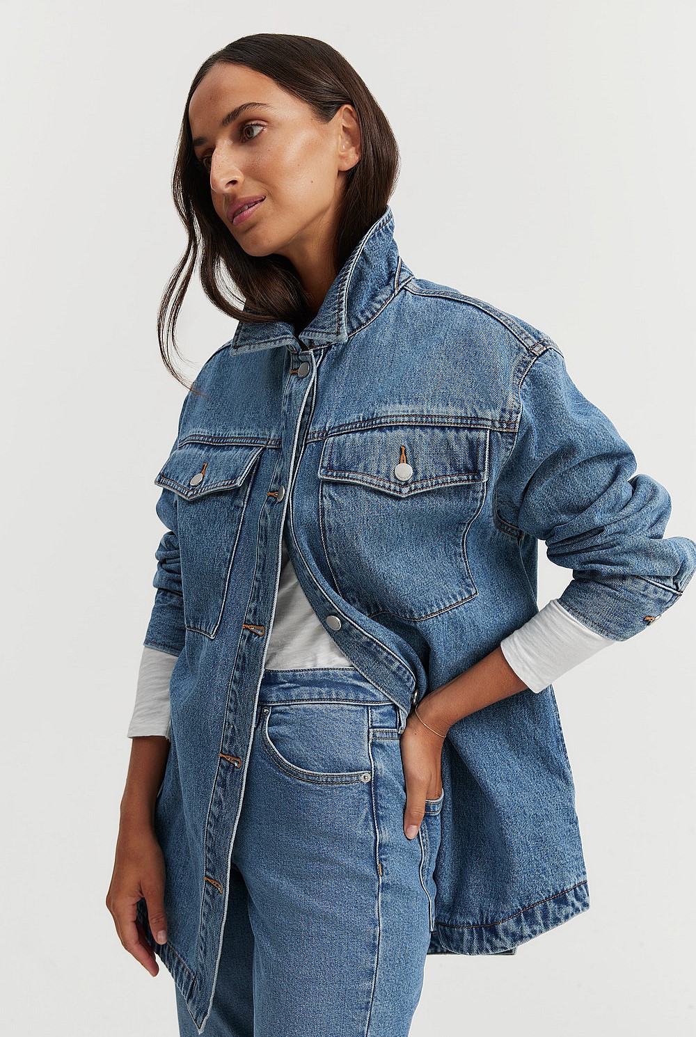 Australian Cotton Denim Shacket