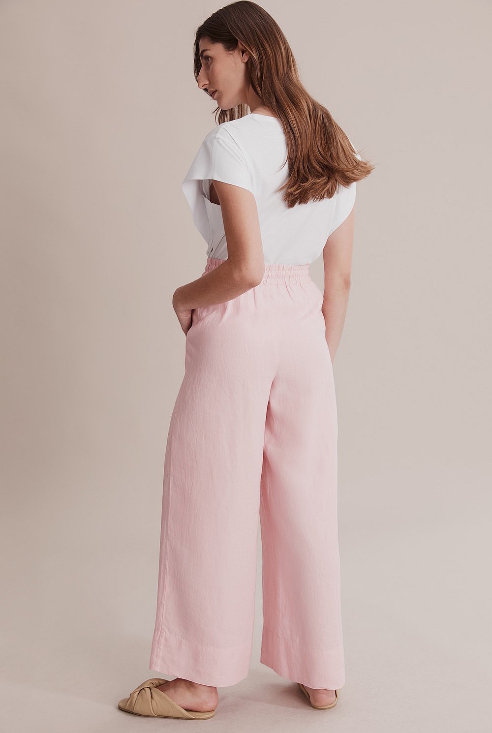 Organically Grown French Linen Palazzo Pant