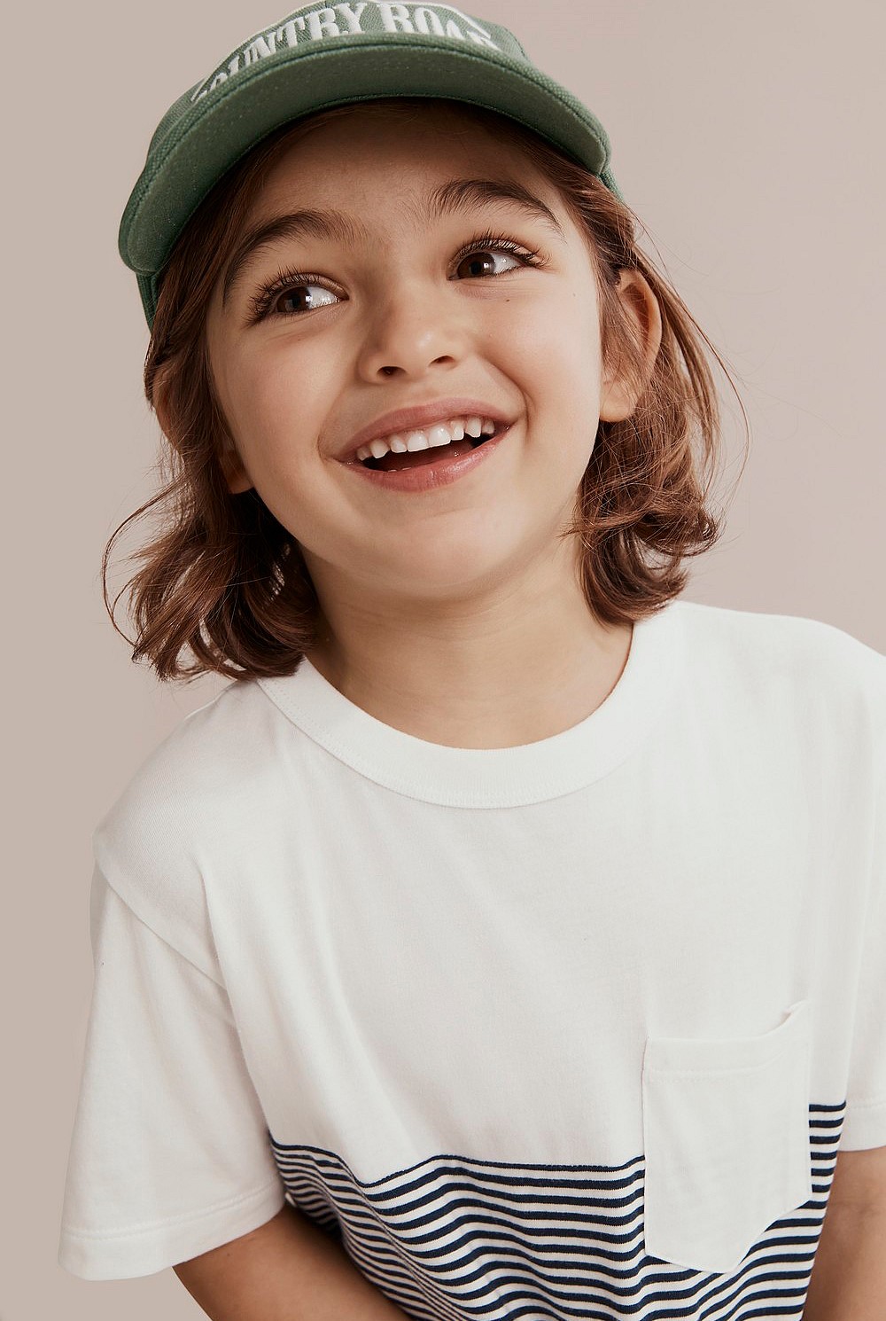 Cotton Block Stripe T-Shirt