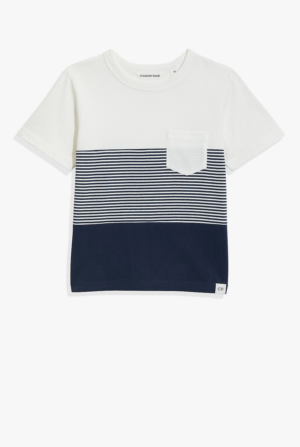 Cotton Block Stripe T-Shirt