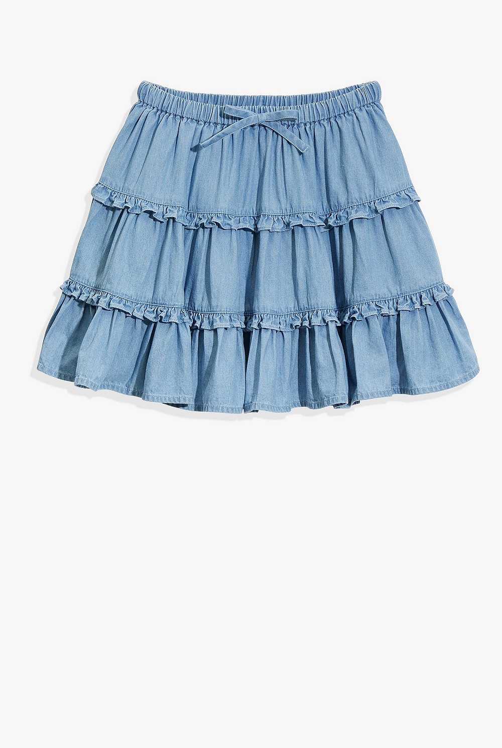 Chambray Tier Skirt