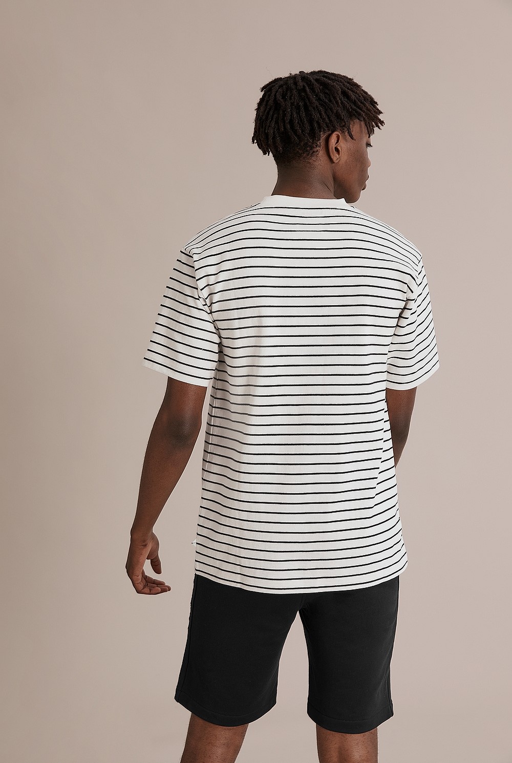 Teen Recycled Cotton Oversized Stripe T-Shirt