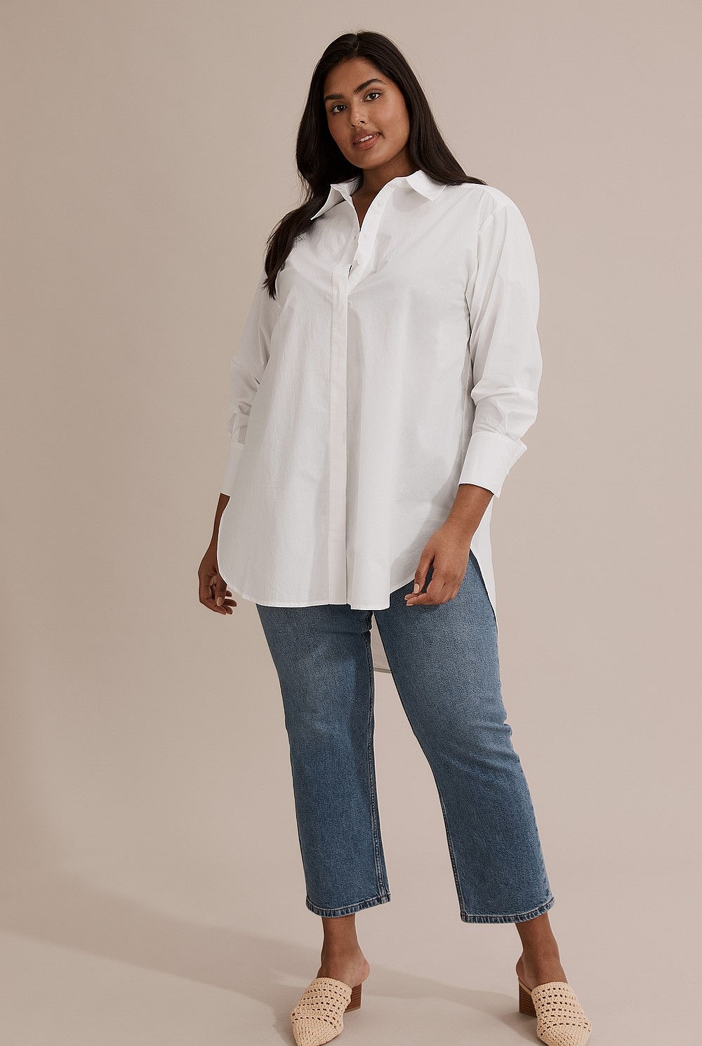 Poplin Longline Shirt