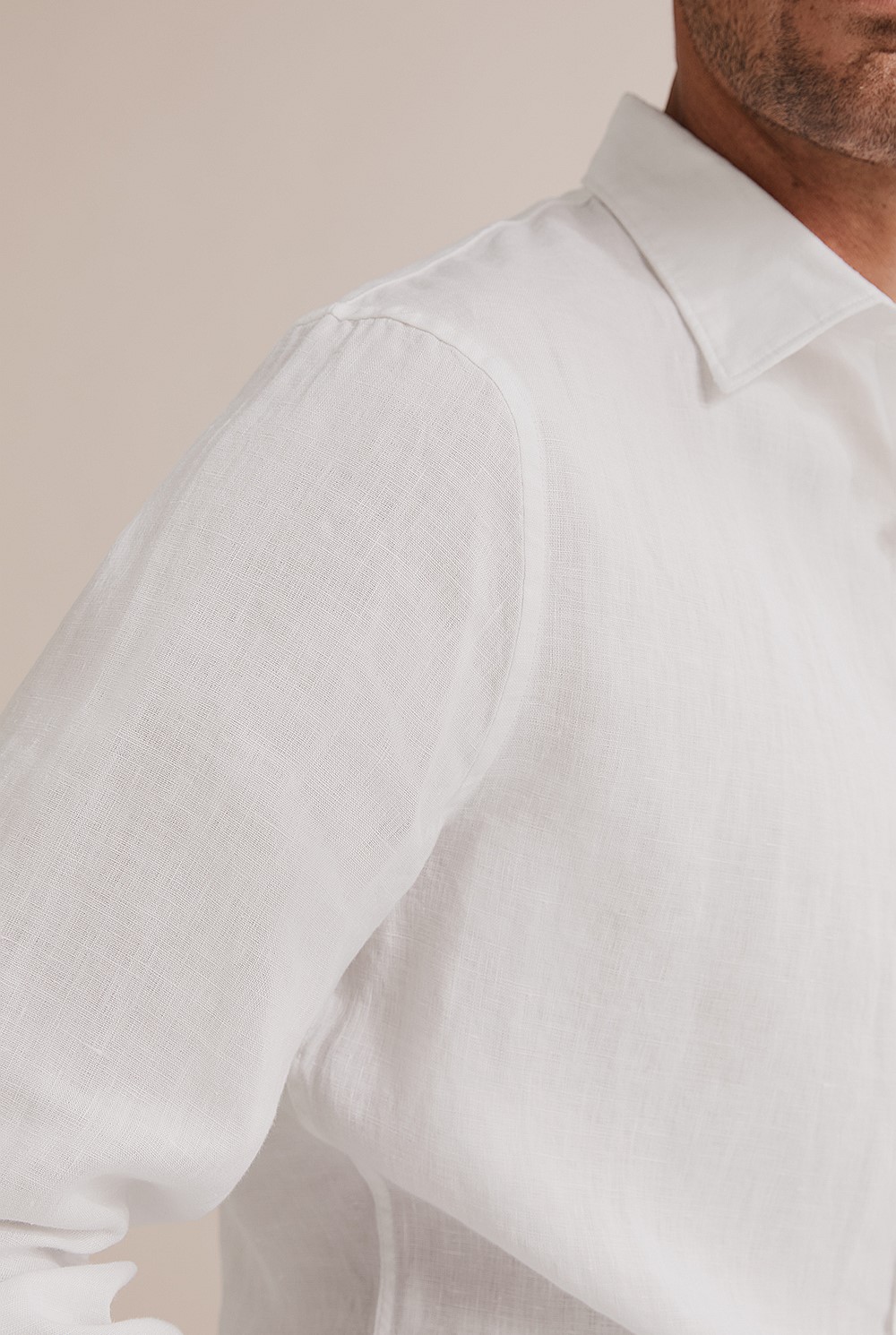 Slim Fit Organically Grown Linen Shirt