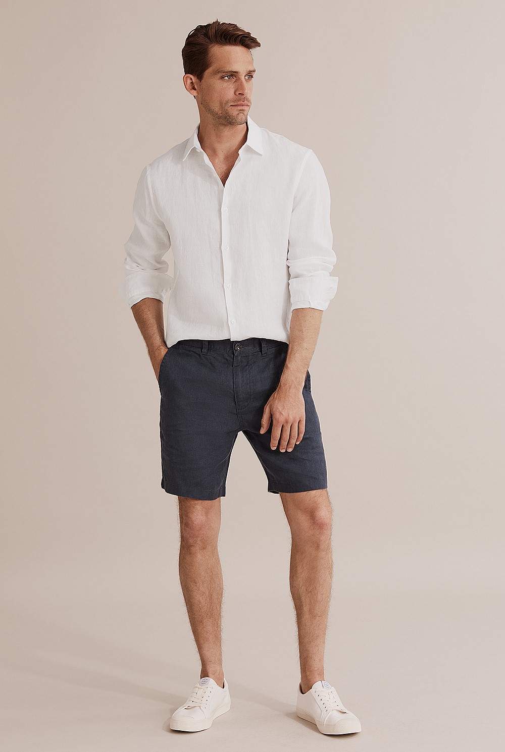 Slim Fit Organically Grown Linen Shirt