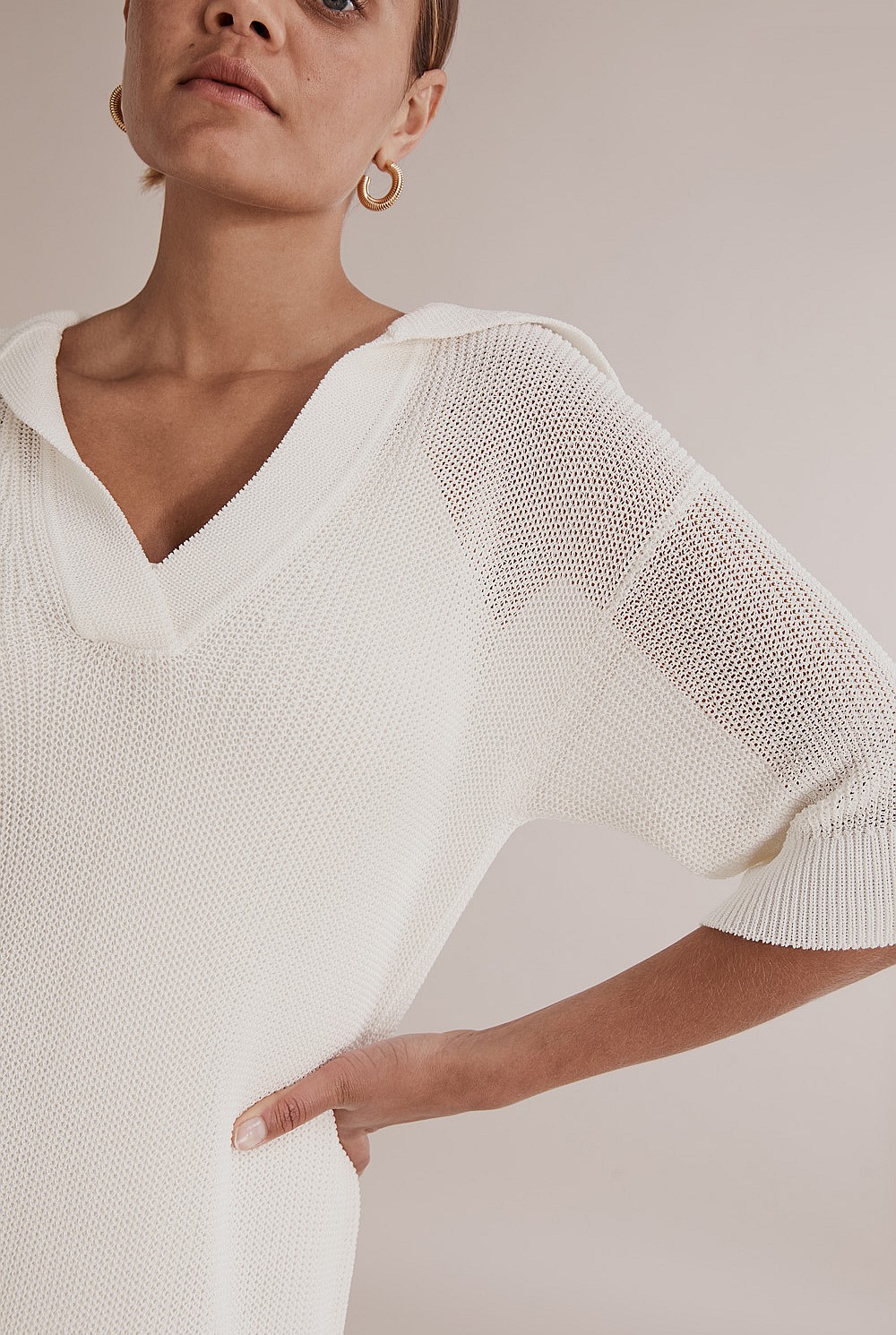 Mesh Knit Dress