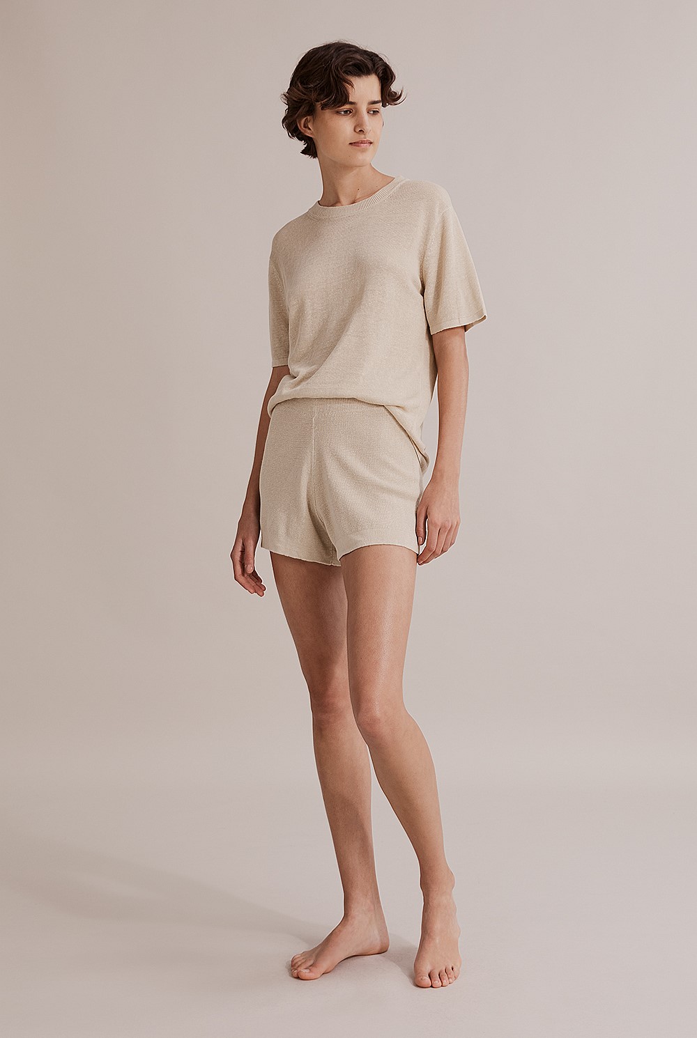 Linen Knit Short