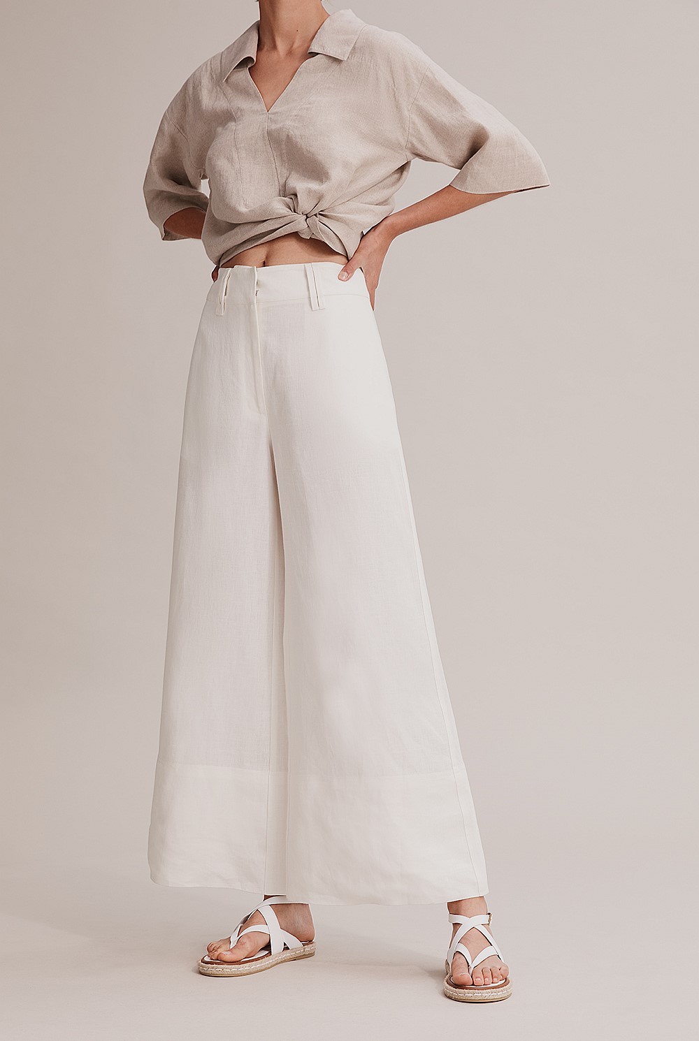 Linen Wide Leg Pant