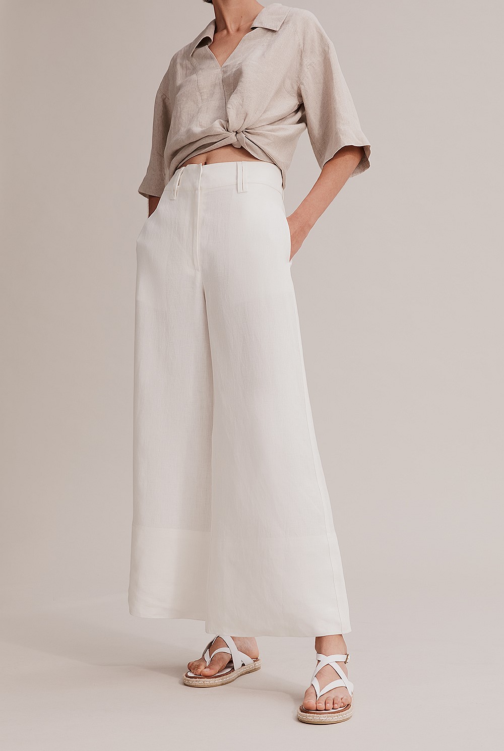 Linen Wide Leg Pant