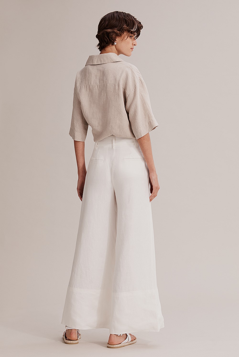 Linen Wide Leg Pant