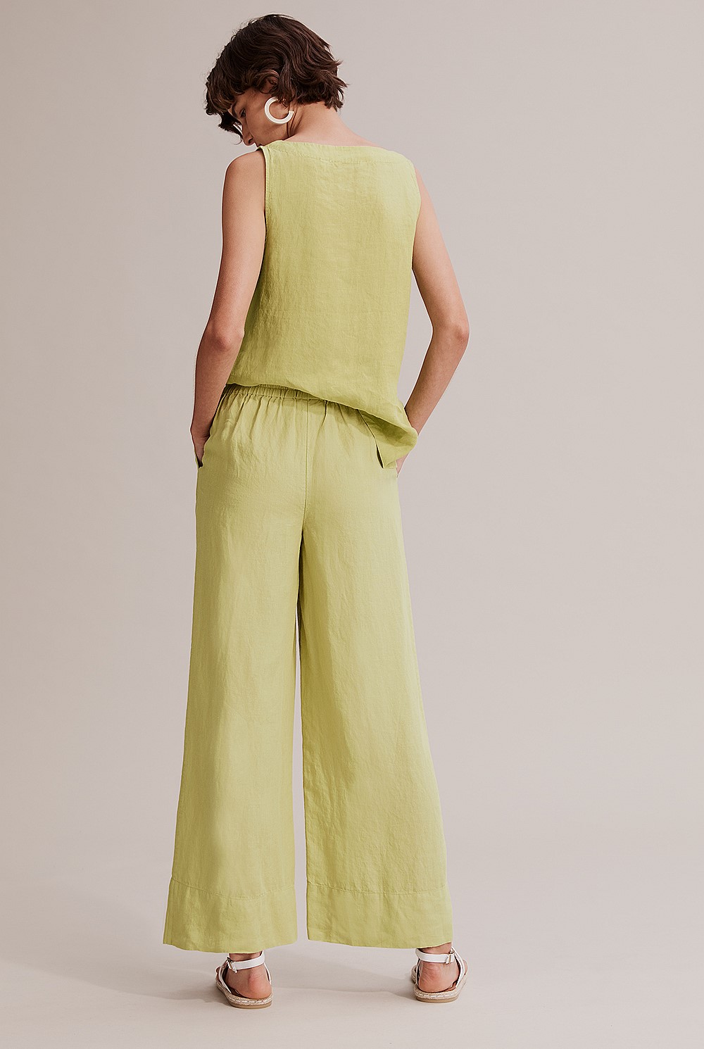 Organically Grown Linen Palazzo Pant