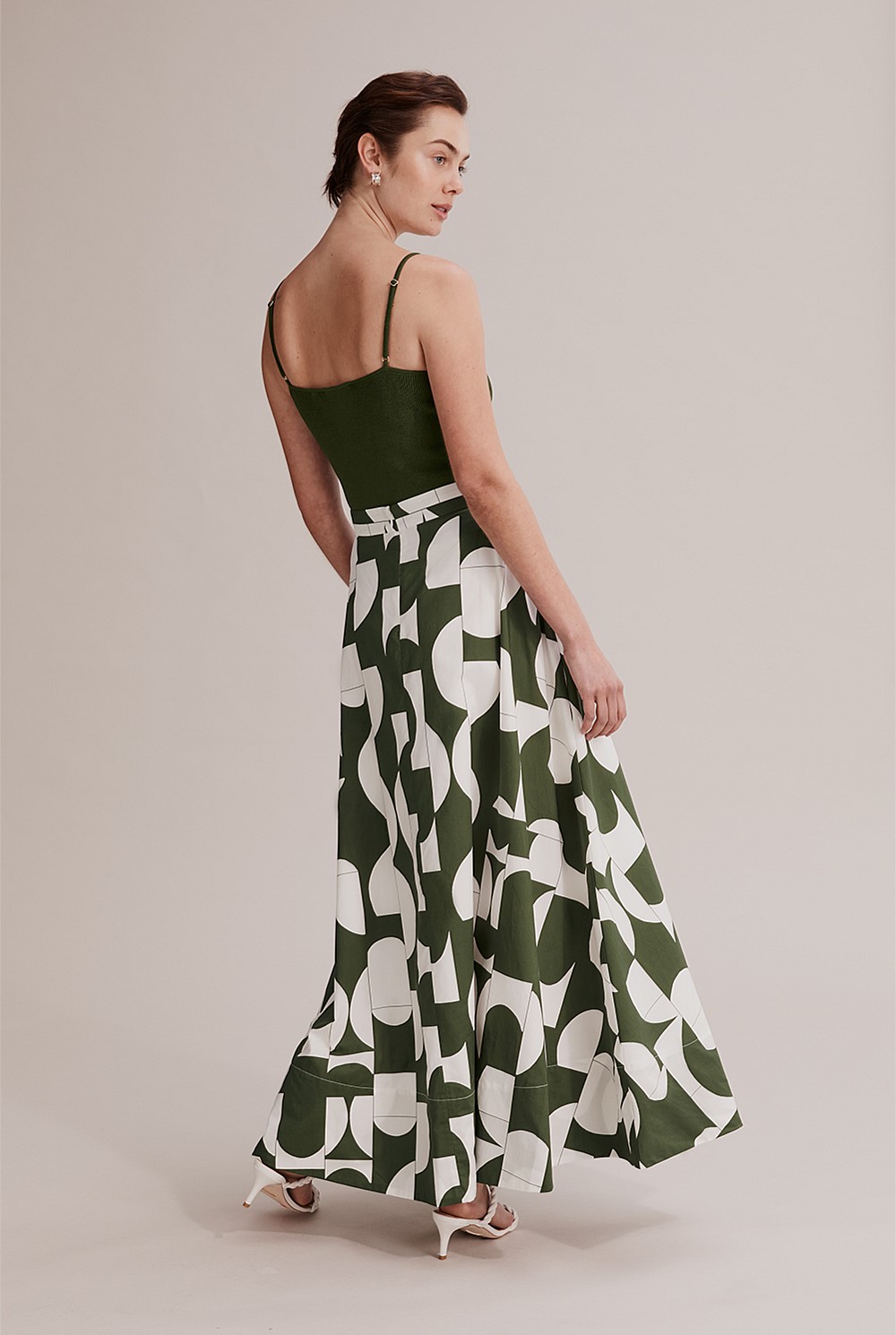 Printed Maxi Skirt