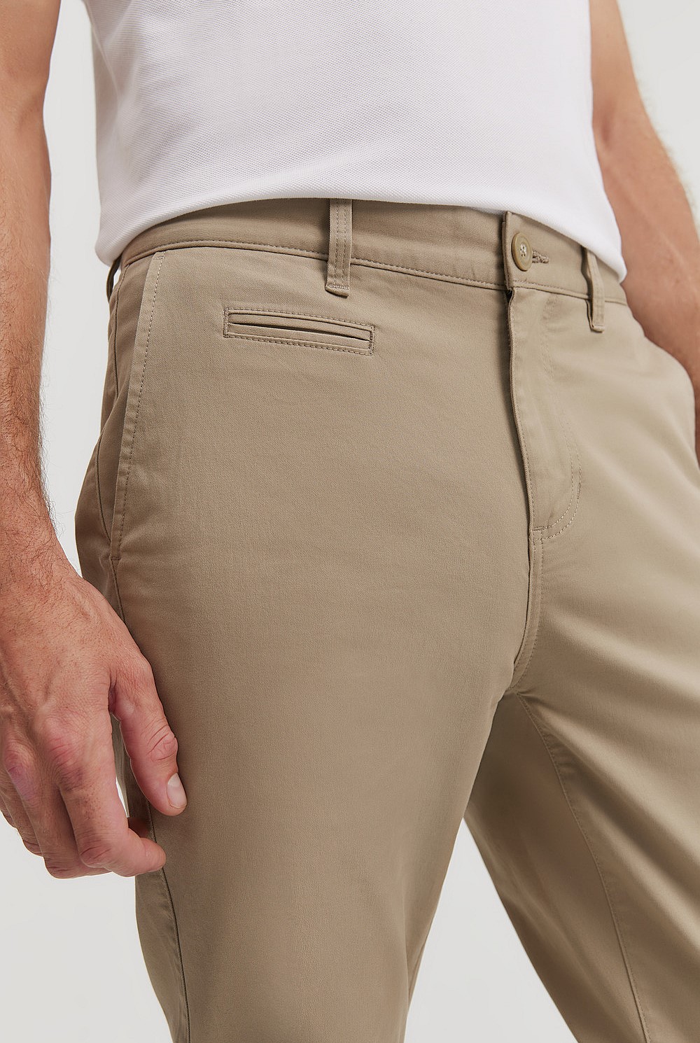 Verified Australian Cotton Tapered Fit Stretch Chino