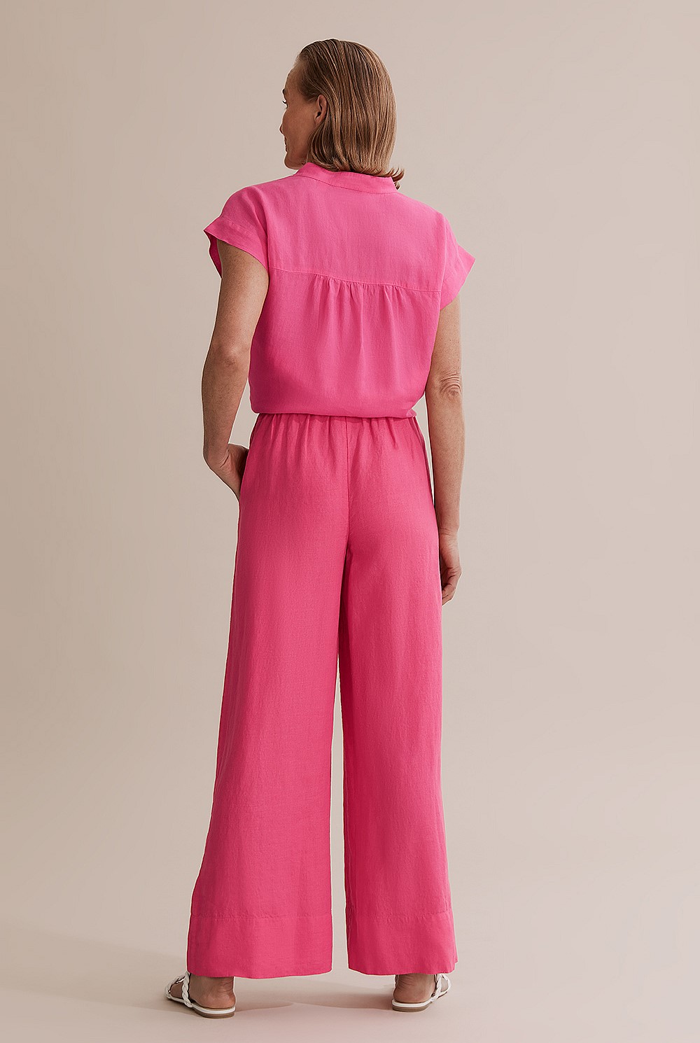 Organically Grown French Linen Palazzo Pant