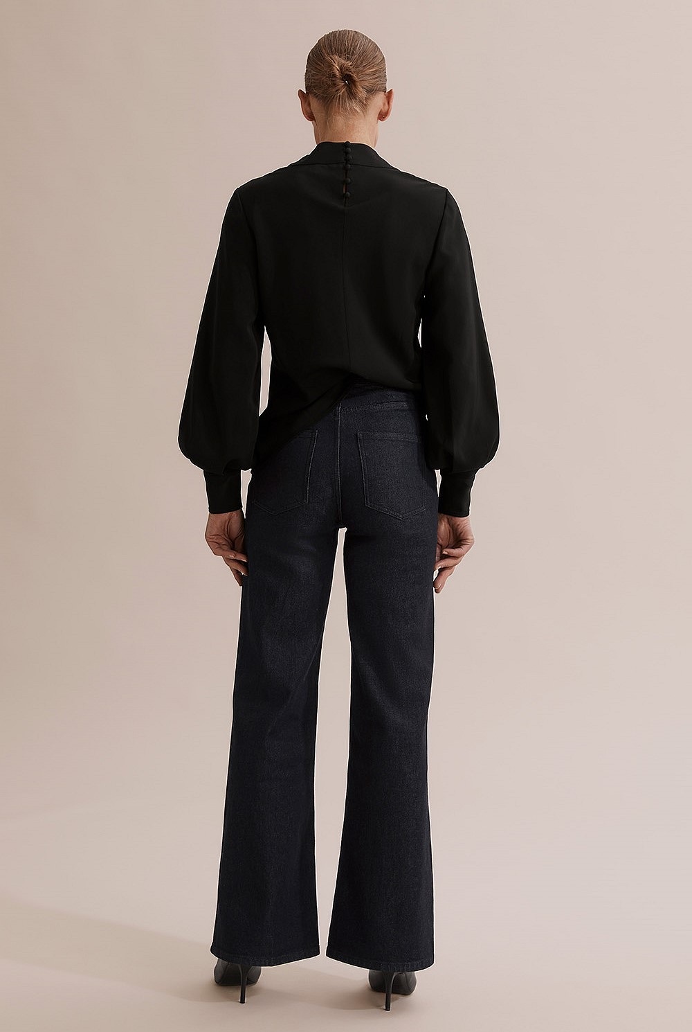 Cotton Super High Wide Jean