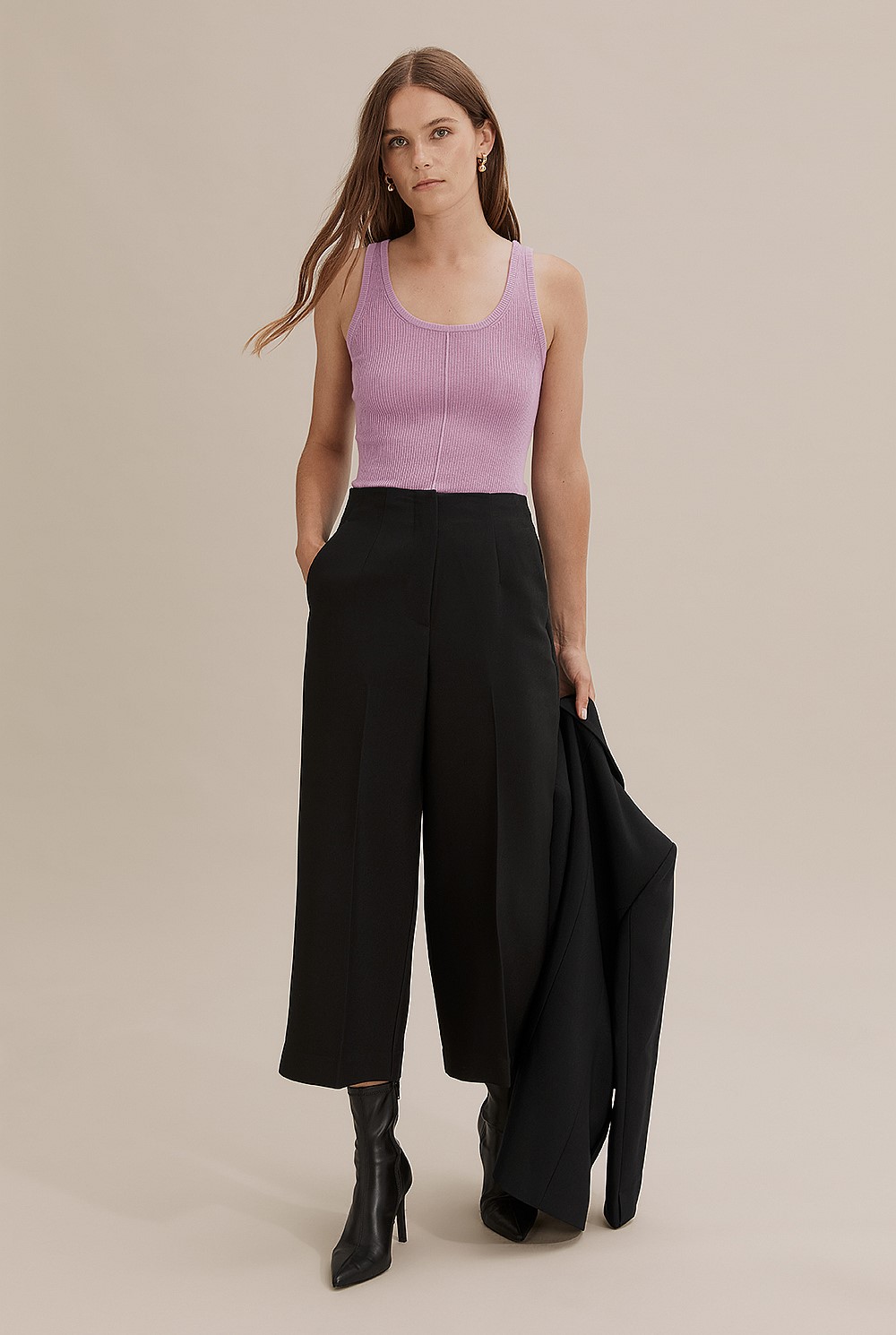 Merino Wool Silk Tank
