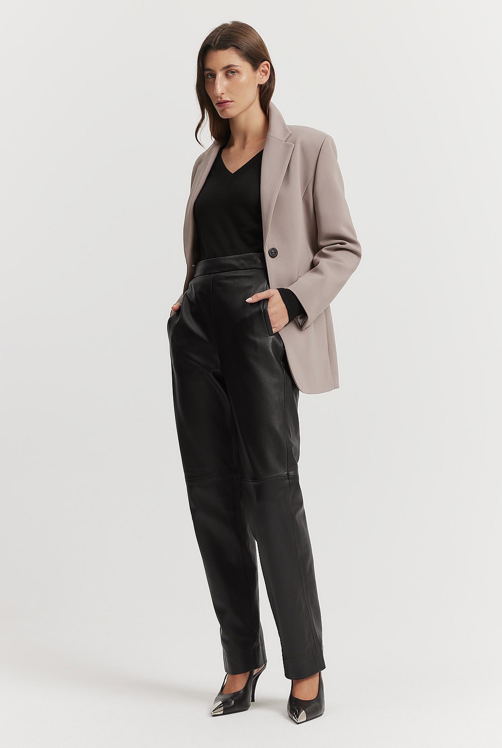 Structured Single-breasted Blazer
