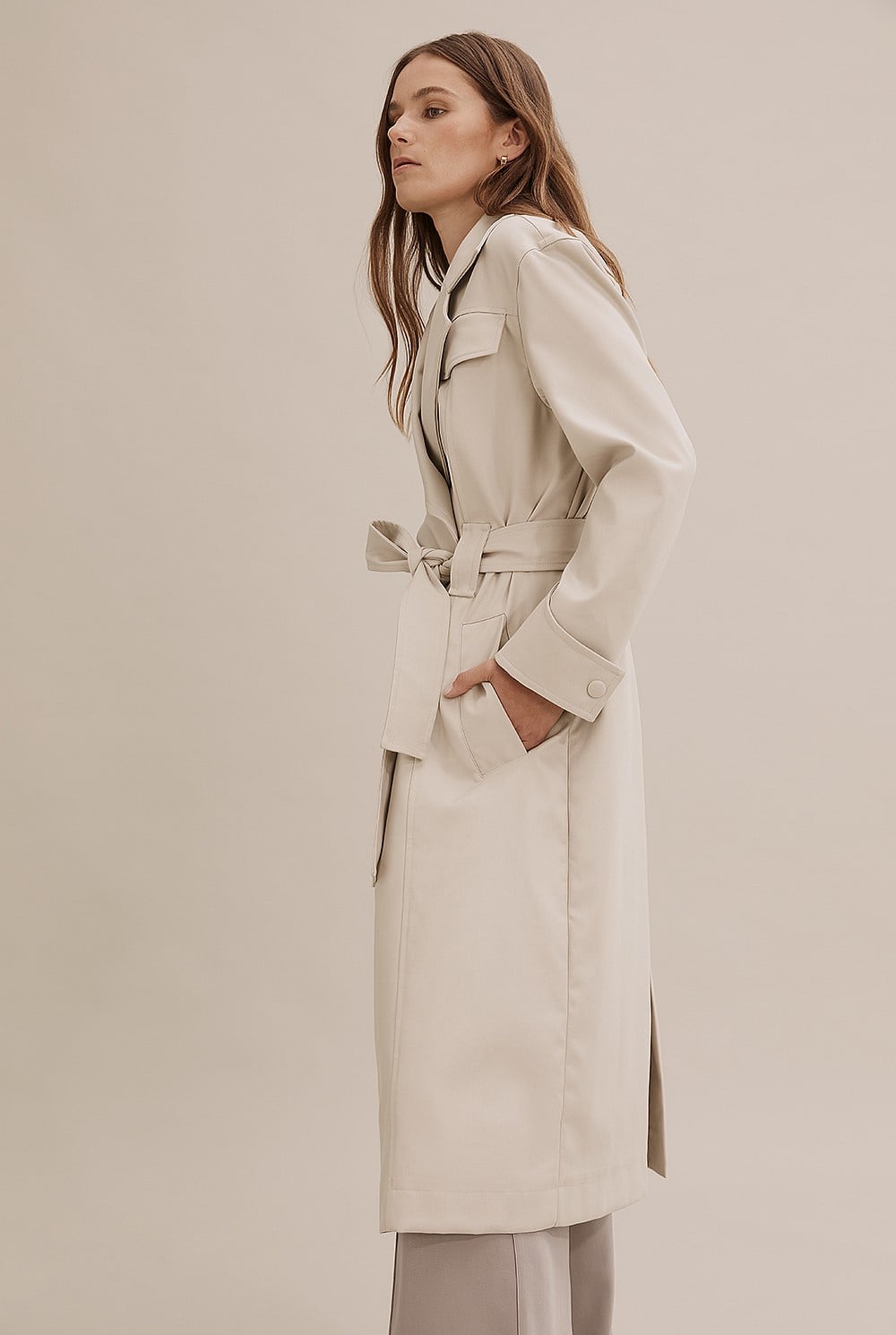 Seam Detail Trench Coat