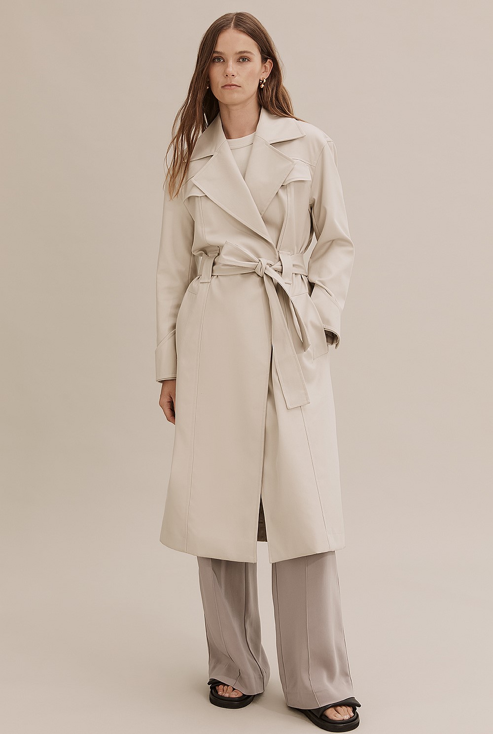 Seam Detail Trench Coat
