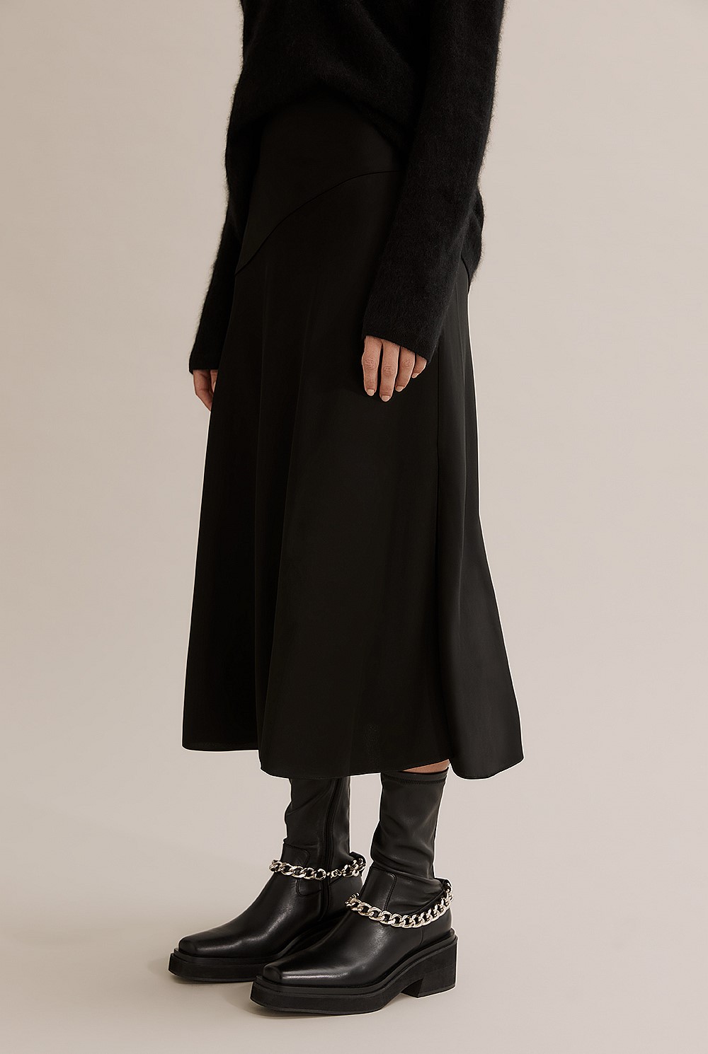 Basque Detail Skirt