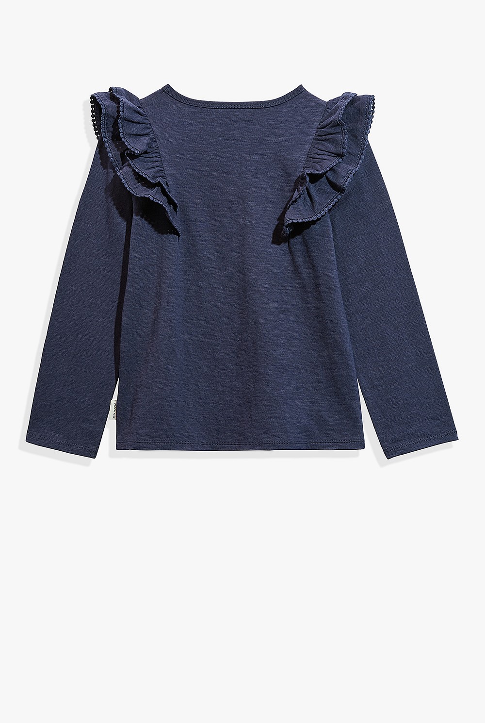 Cotton Slub Frill T-Shirt