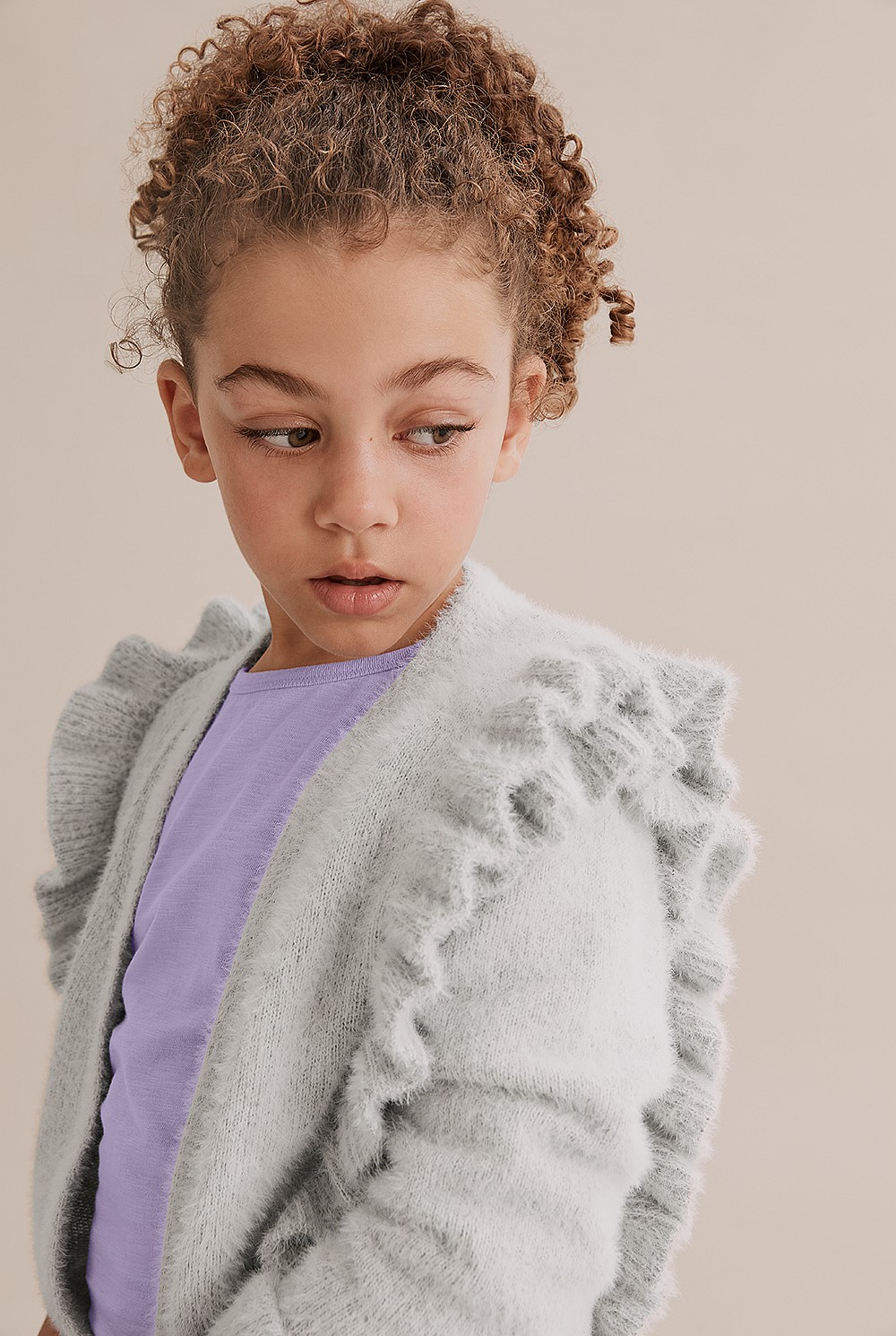 Frill Knit Cardigan
