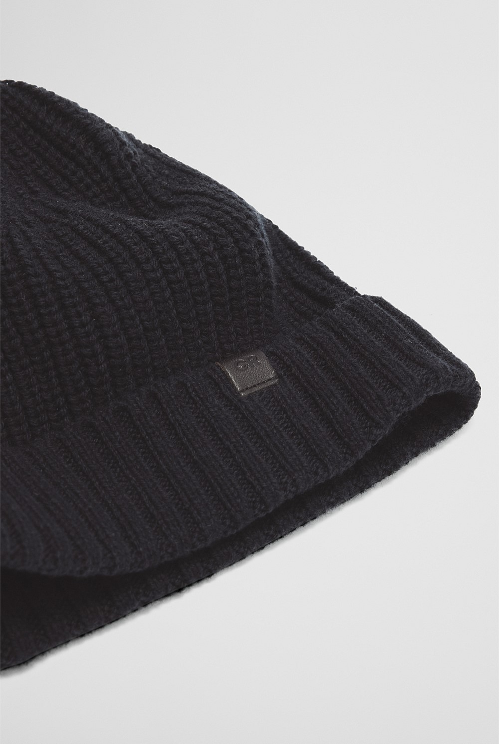 Cotton Blend Rib Beanie