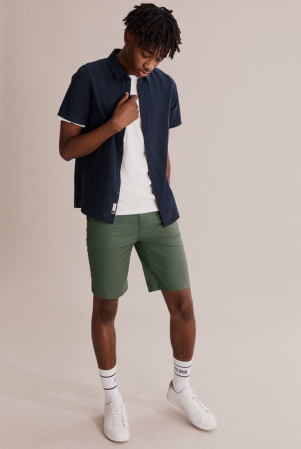 Teen Short Sleeve Linen Shirt