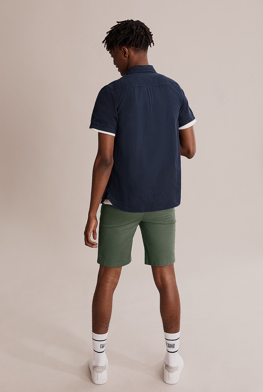 Teen Short Sleeve Linen Shirt