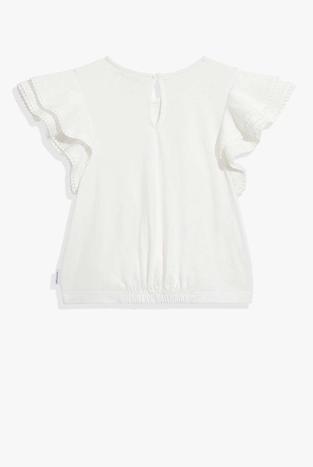 Cotton Frill Wrap T-Shirt
