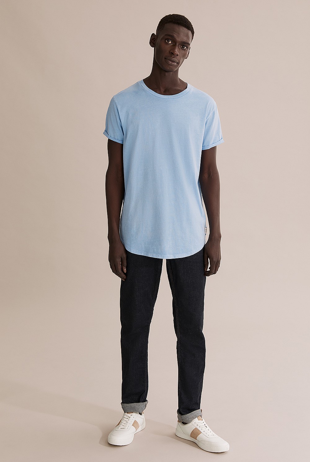 Australian Cotton Longline Garment Dye T-Shirt
