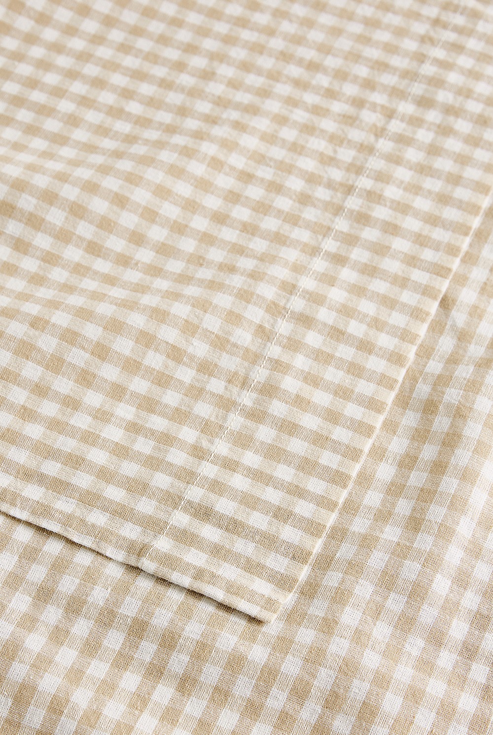 Noni Gingham King Flat Sheet