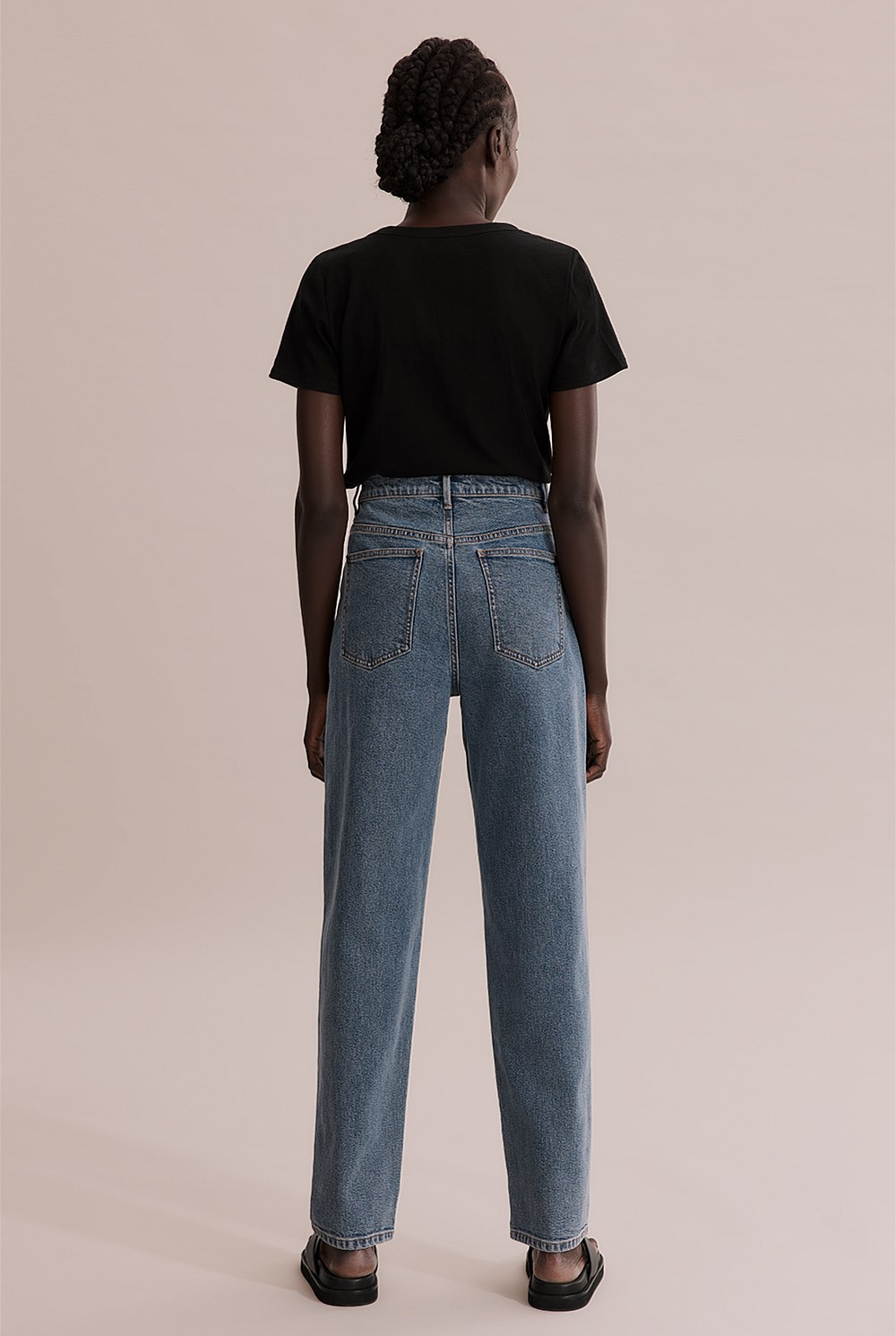Cotton Relaxed Tapered Jean