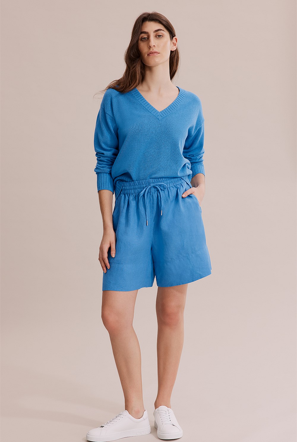 Organically Grown Linen Palazzo Short