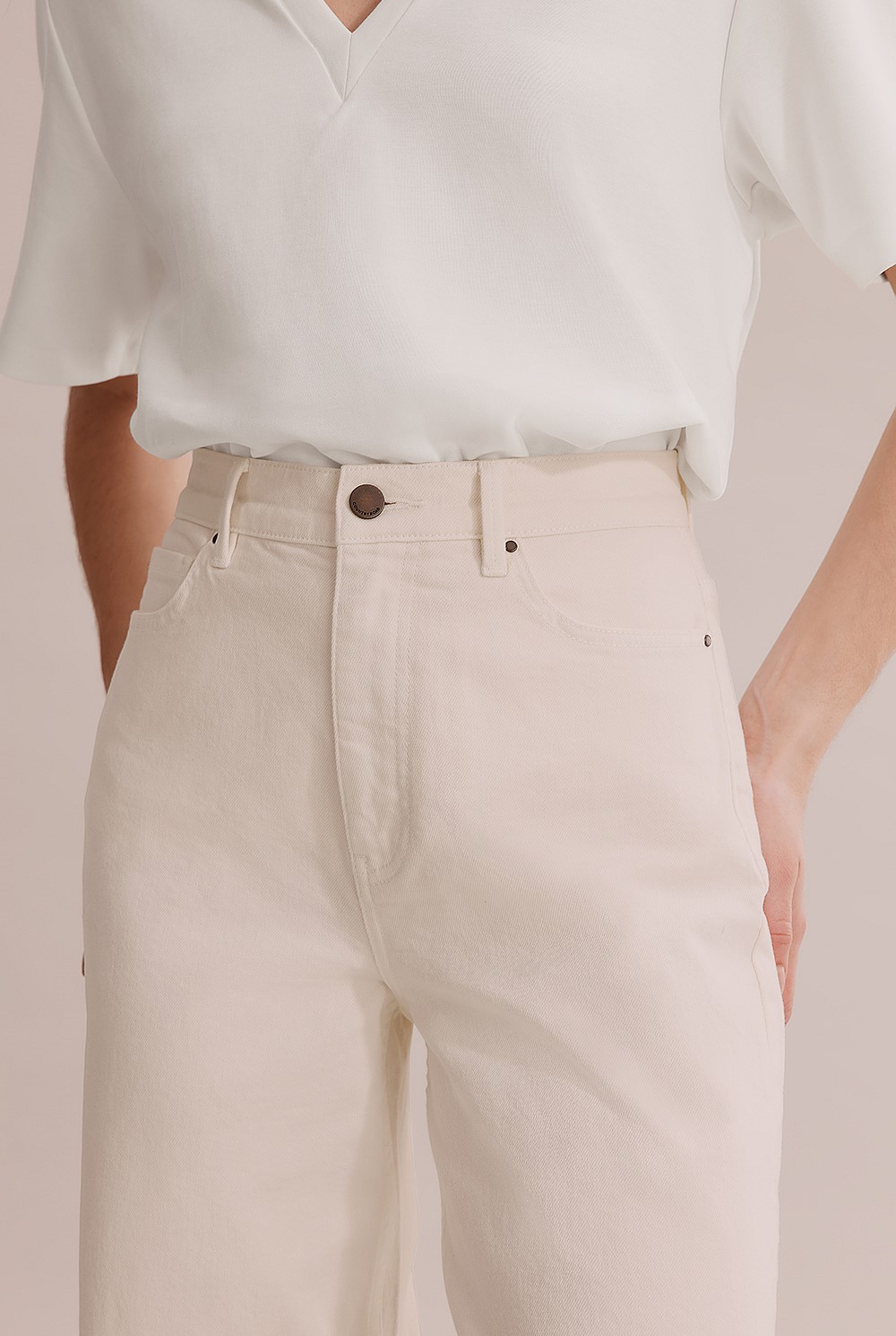 Cotton Relaxed Tapered Jean