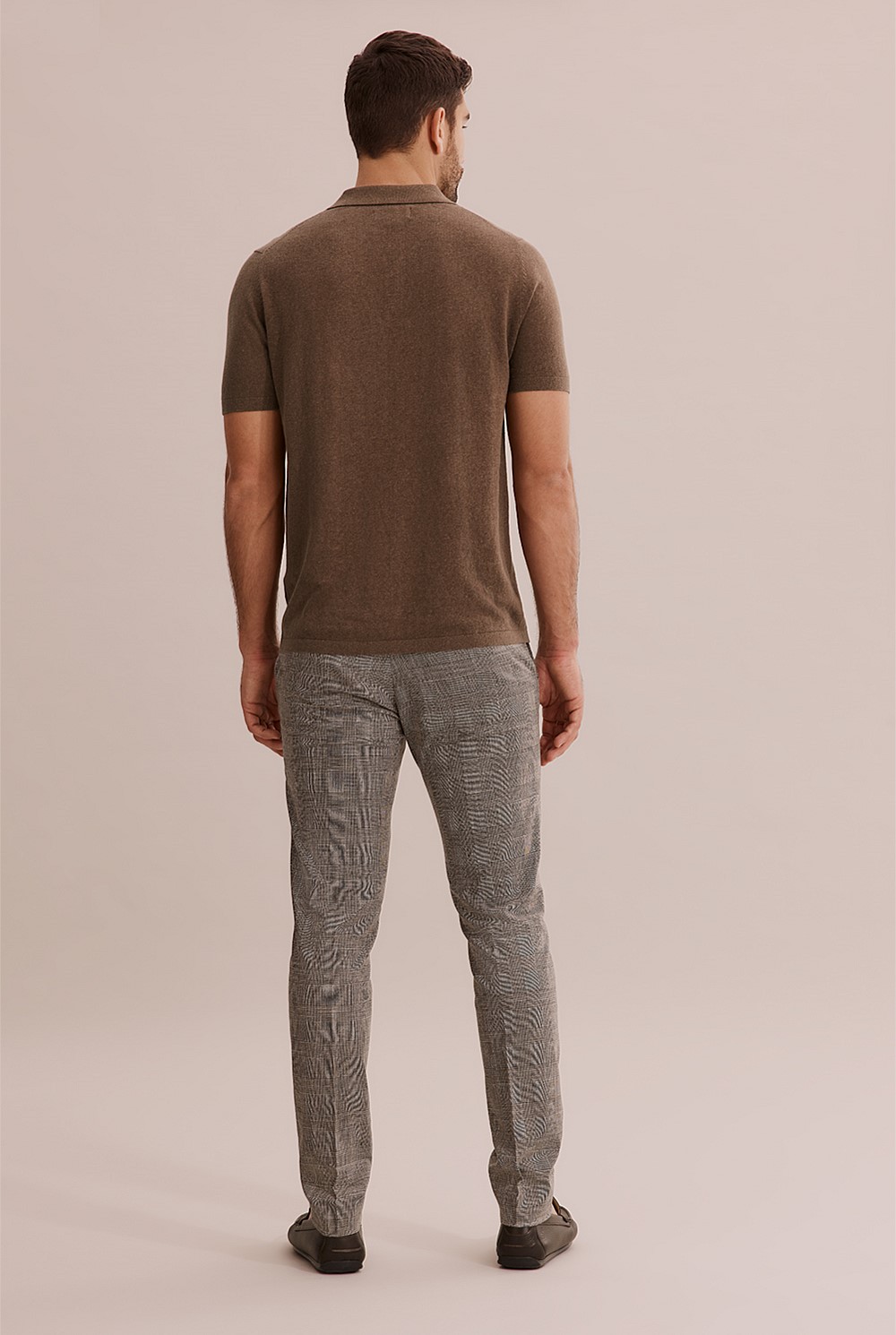 Cotton Linen Knit Polo