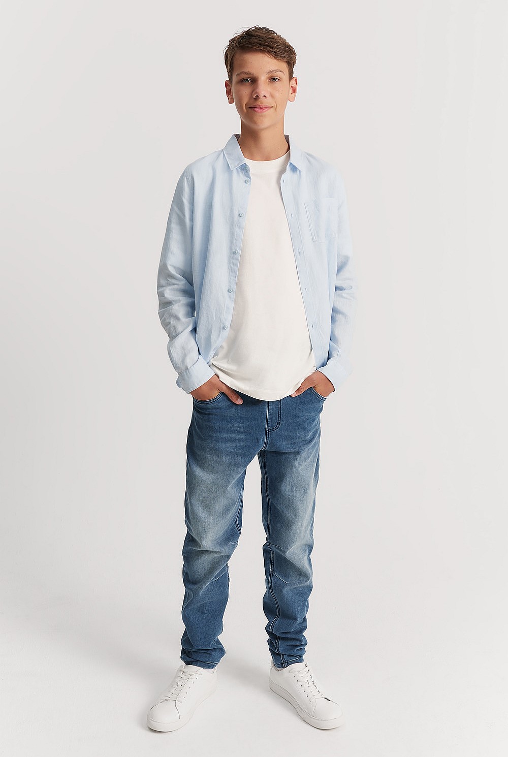 Teen Organically Grown Linen Shirt